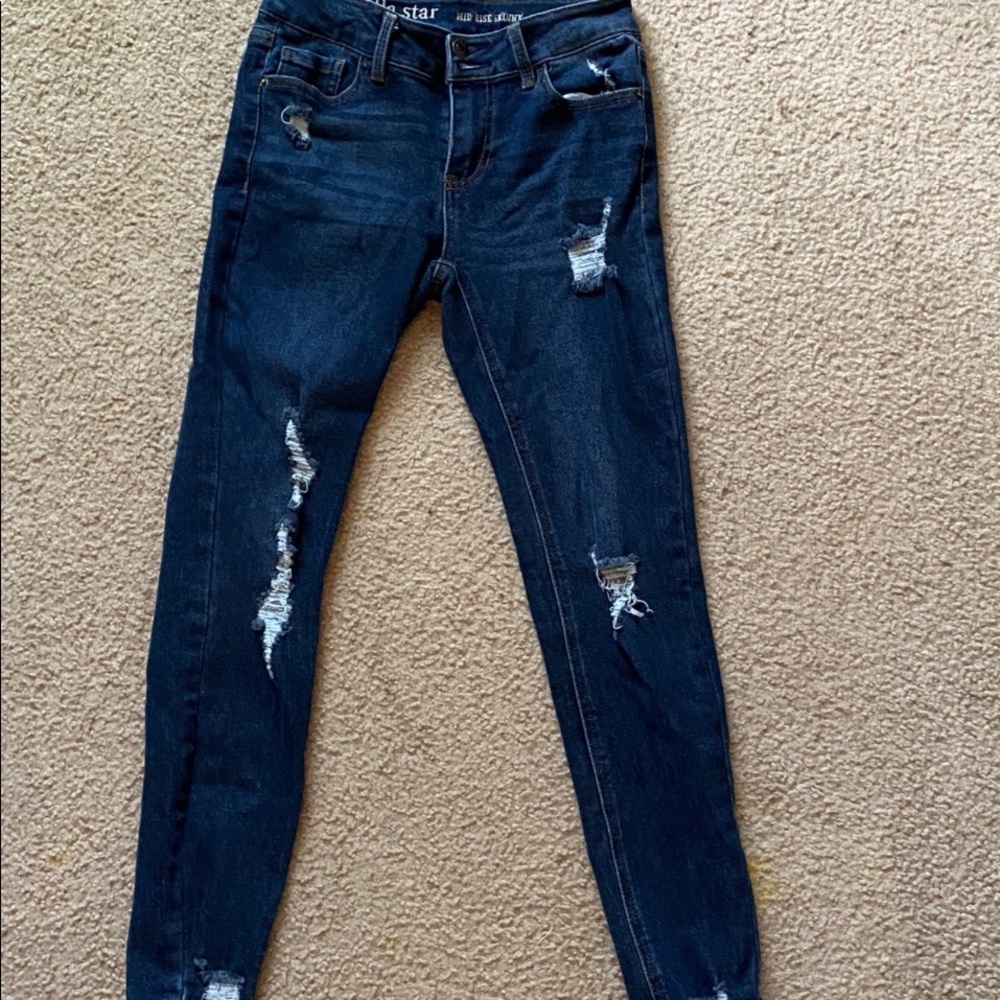Vanilla star mid rise skinny jeans